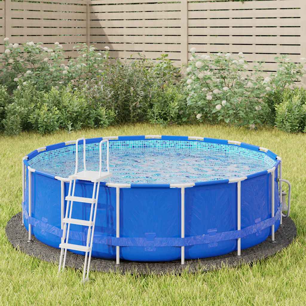 Bodenfolie für Pools Schwarz Ø 244 cm Vliesstoff