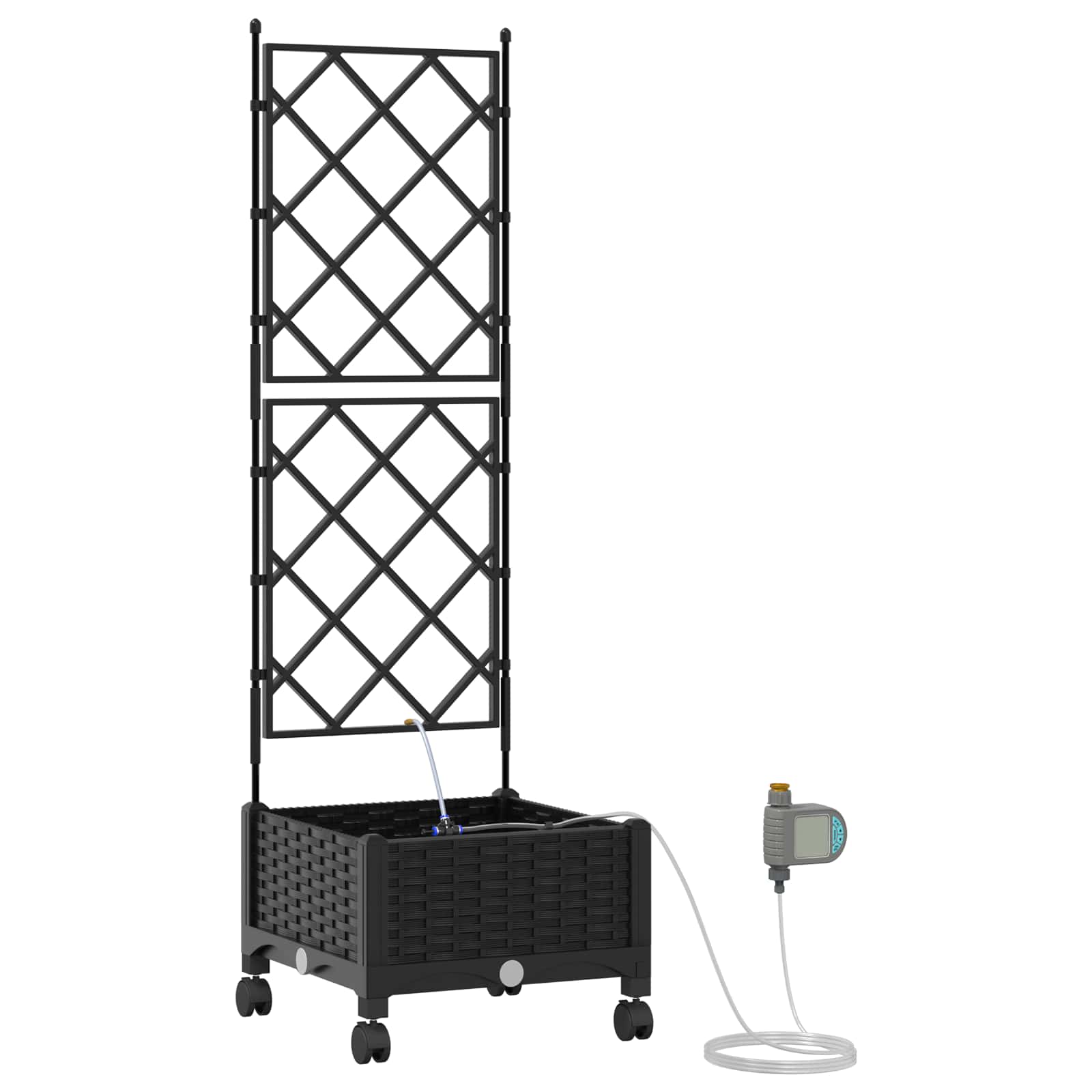 Garten-Pflanzgefäß 4 Stk. Braun 160 x 40 x 22 cm PP