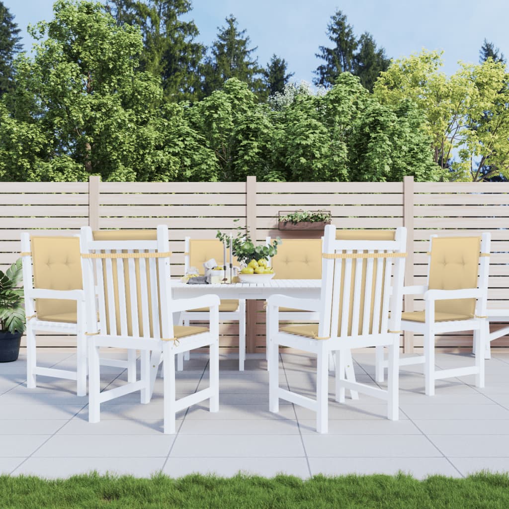 Niedriglehner-Auflagen 2 Stk Melange Anthrazit 100x50x7cm Stoff