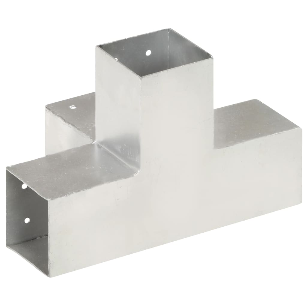Pfostenverbinder L-Form Verzinktes Metall 71 x 71 mm