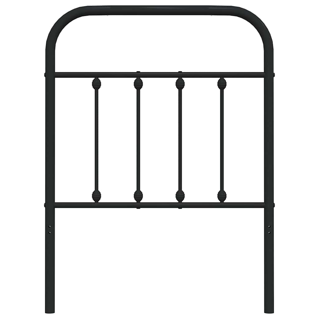 Ersatz-Kopfteil Metall Schwarz 75 cm