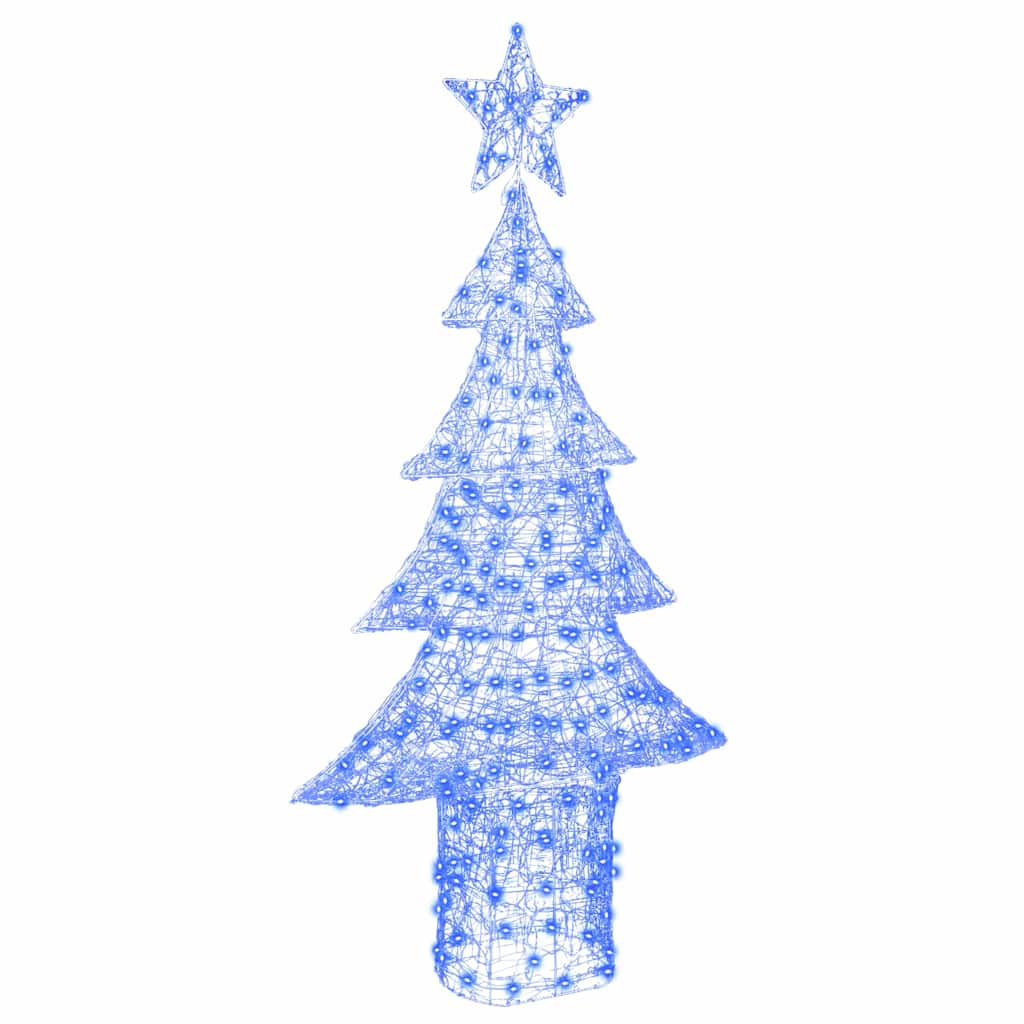 Weihnachtsbaum mit 100 LEDs Warmweiß 120 cm Acryl