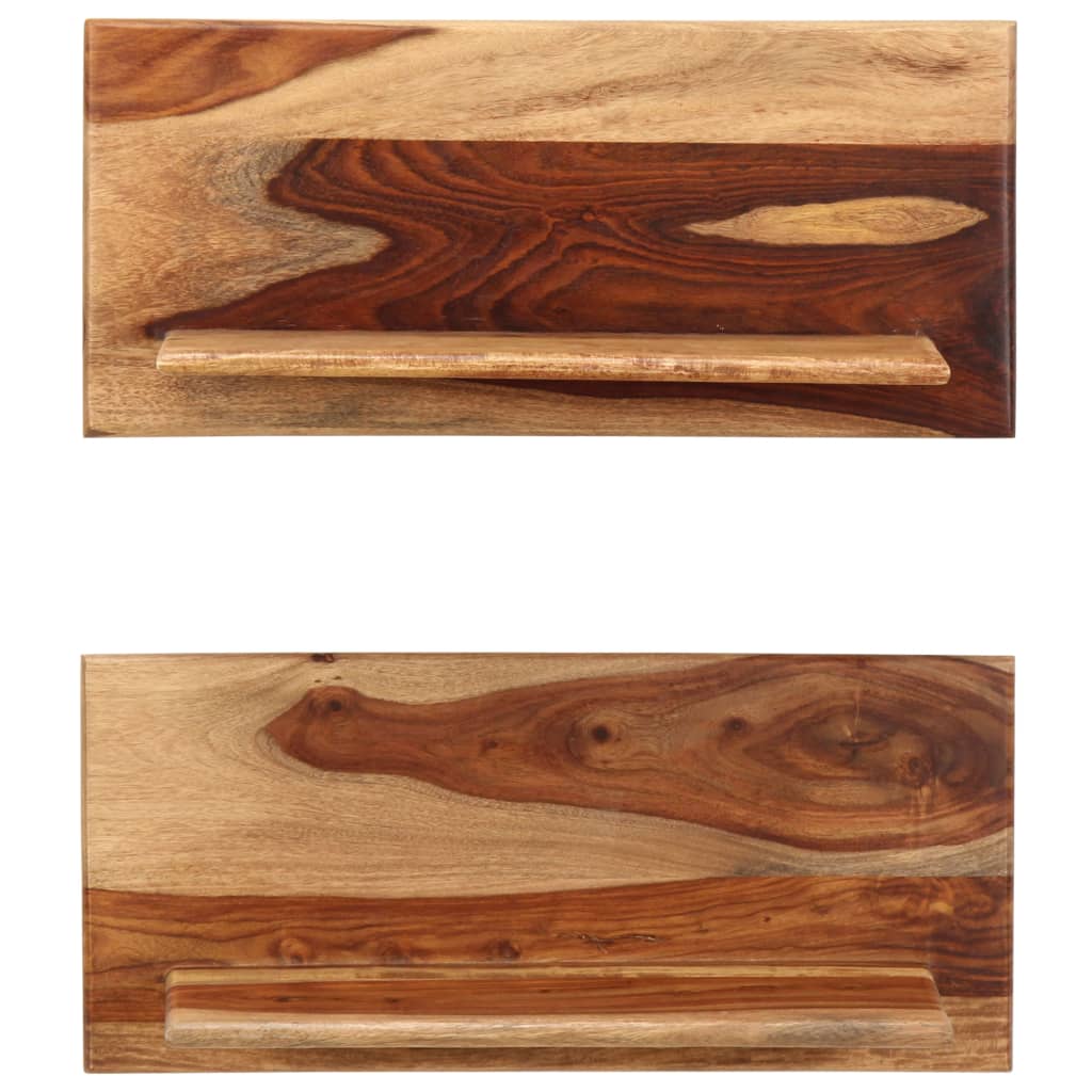 Wandregale 2 Stk. 58x26x20 cm Massivholz Akazie