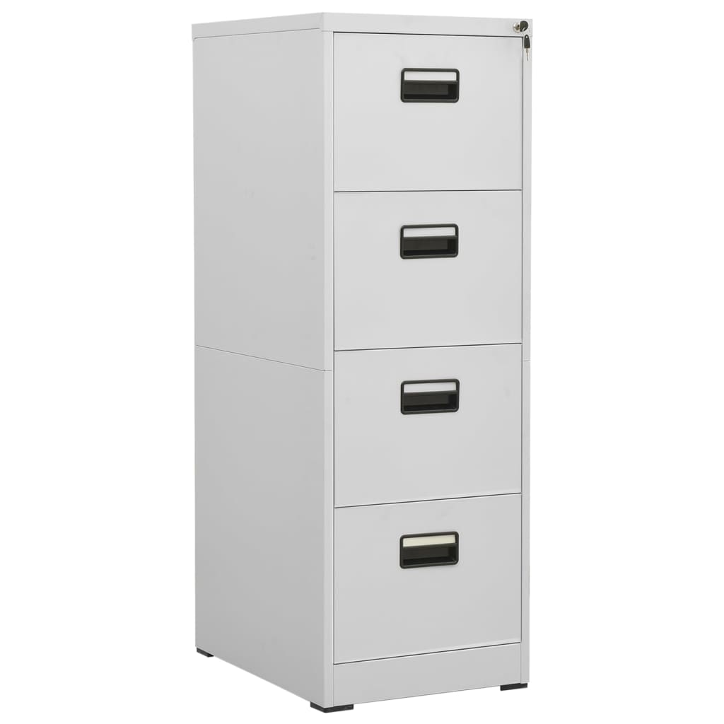Aktenschrank Weiß 46x62x72,5 cm Stahl