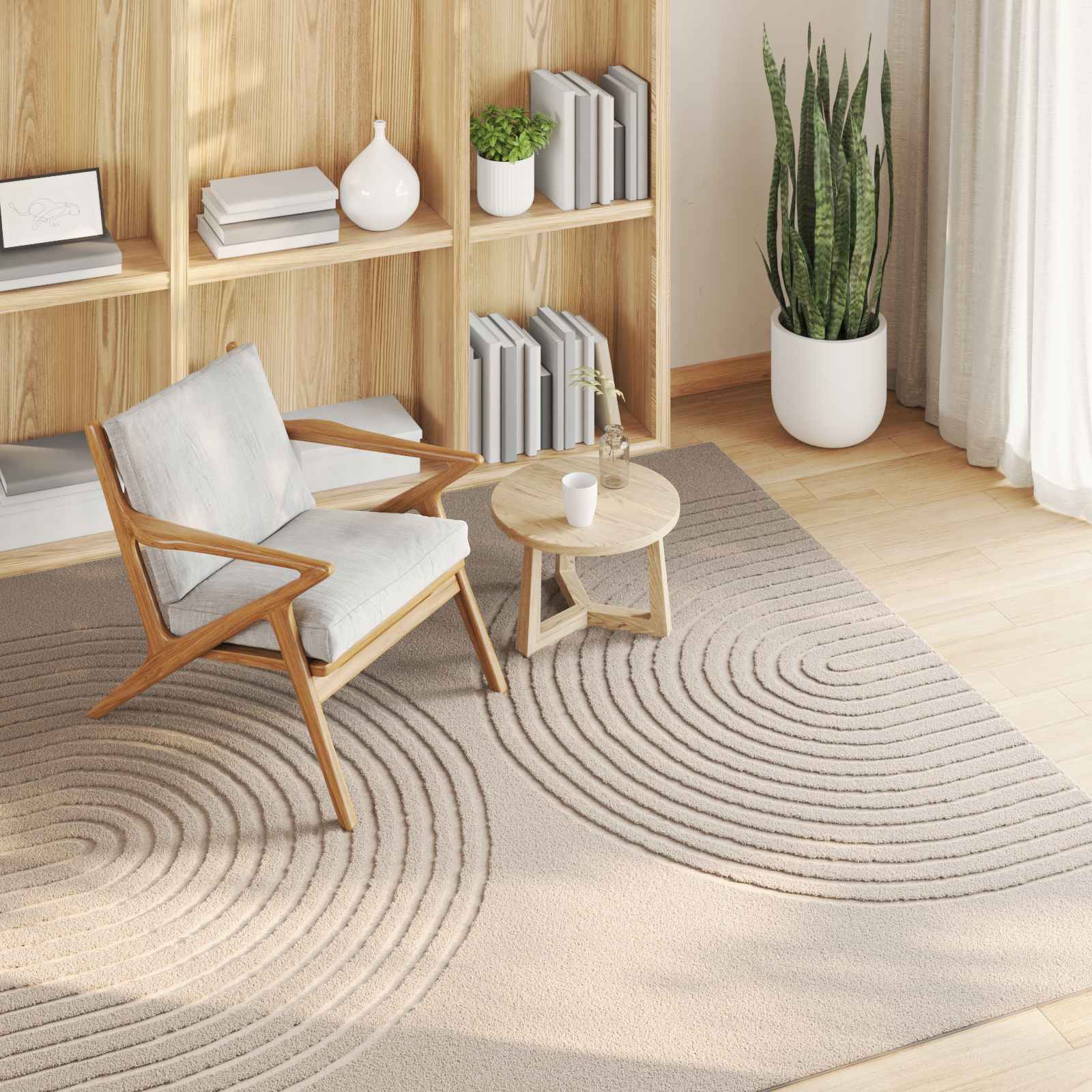 Bereichsteppiche Rechtwinklig GALATI Creme 150 x 80 cm