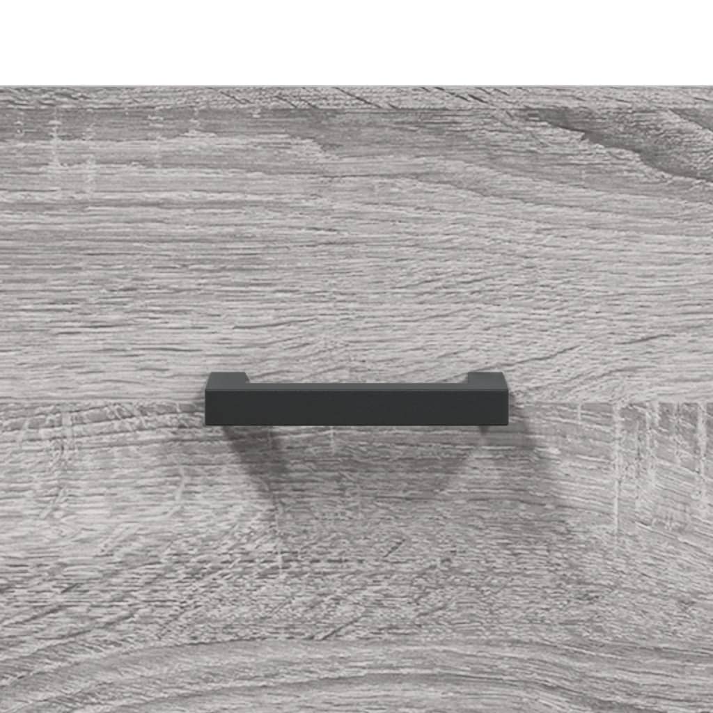 Highboard Betongrau 69,5x34x180 cm Holzwerkstoff
