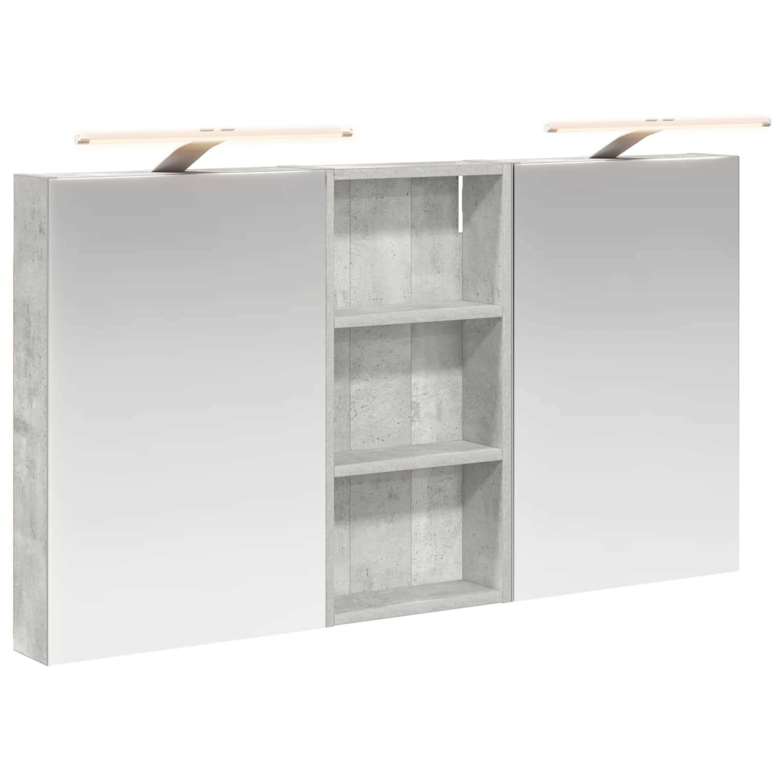 Badezimmerschrank-Set 3 pcs 80 x 10,5 x 50 cm Holzwerkstoff
