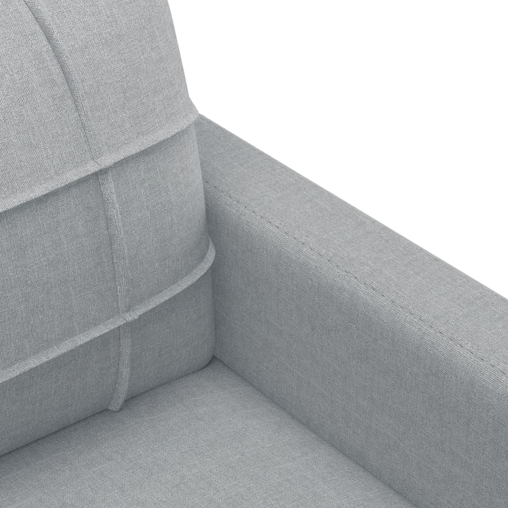 4-tlg. Sofagarnitur mit Kissen Braun Stoff