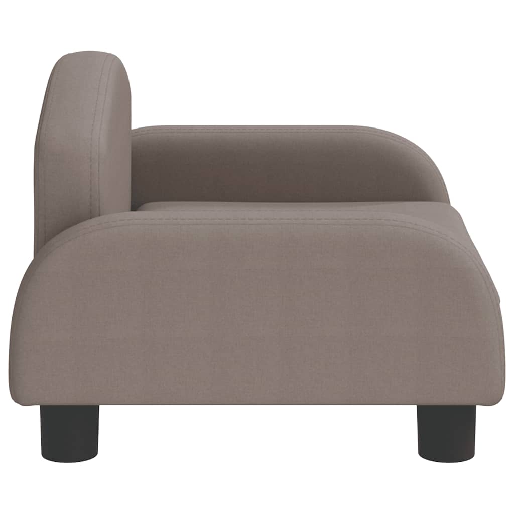 Kindersofa Creme 70x45x30 cm Stoff