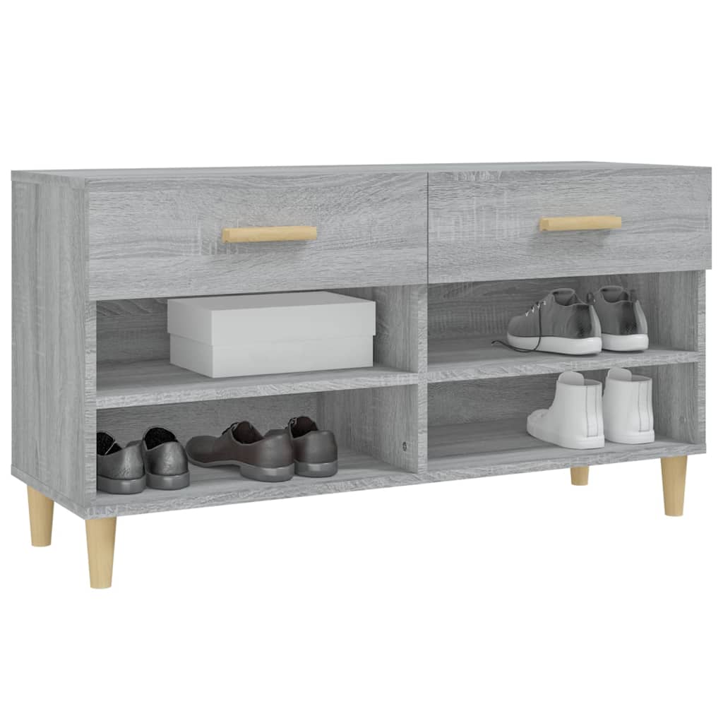 Schuhschrank Weiß 102x35x55 cm Holzwerkstoff