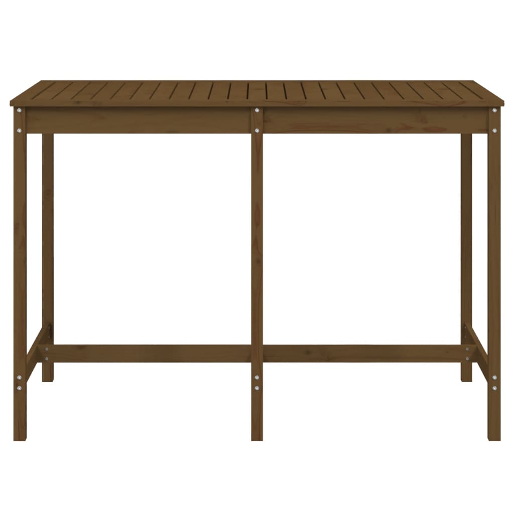 Gartentisch 82,5x82,5x110 cm Massivholz Kiefer
