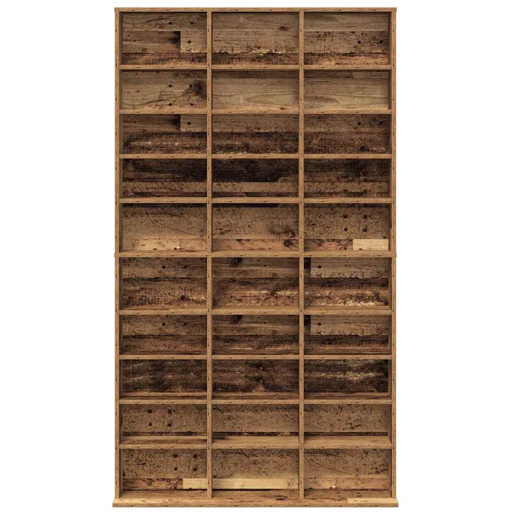 CD Regal Schwarz Eichen-Optik 101 x 23 x 177,5 cm Holzwerkstoff