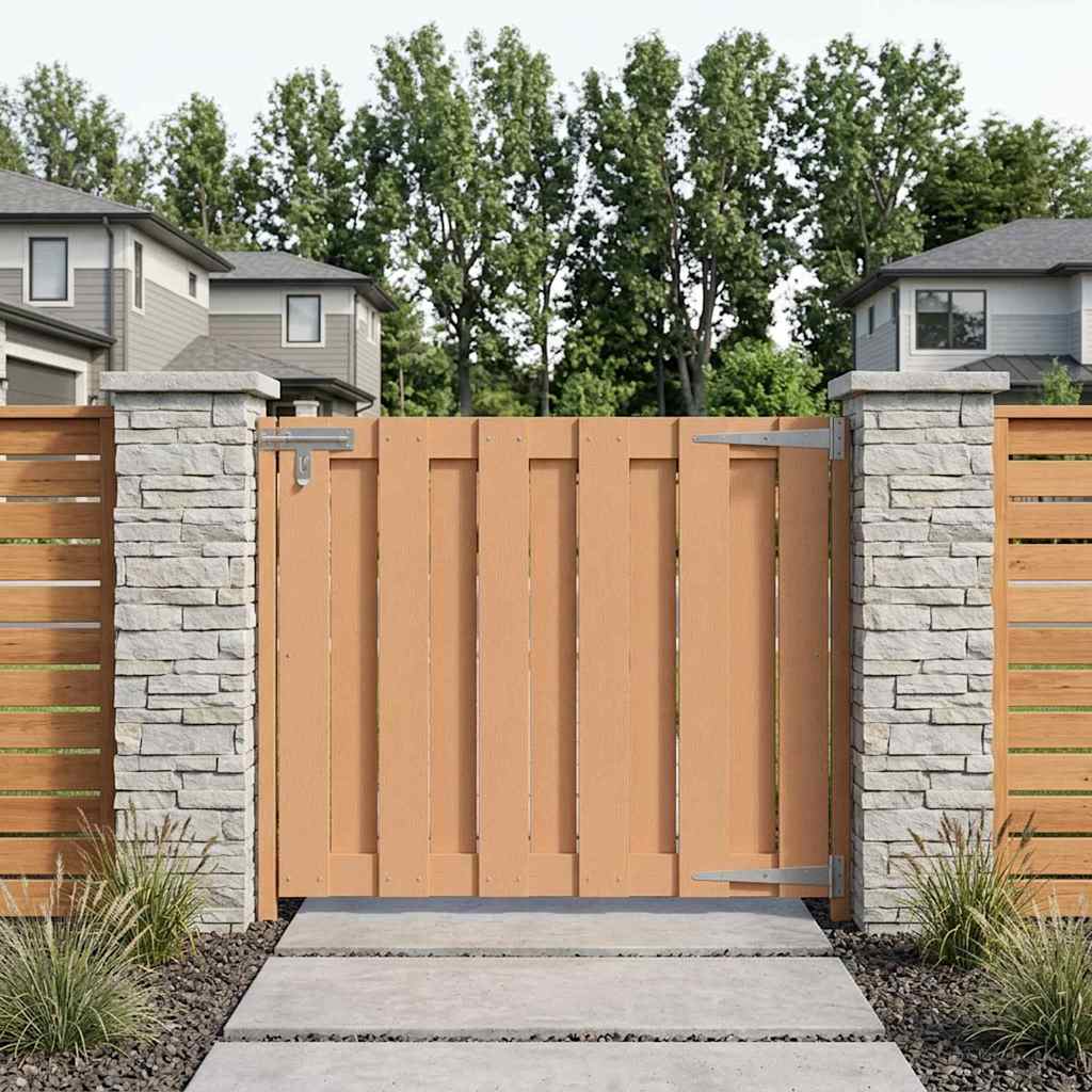 Gartentor WPC 100x112 cm Grau