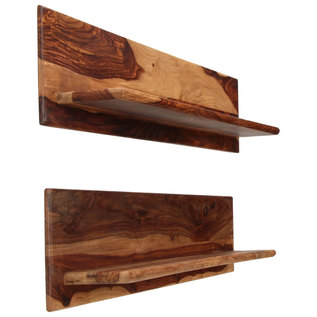 Wandregale 2 Stk. 58x26x20 cm Massivholz Akazie