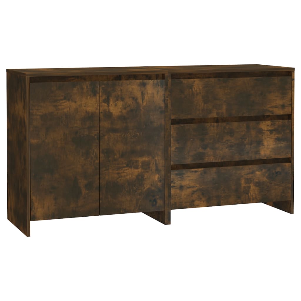 2-tlg. Sideboard Weiß Holzwerkstoff