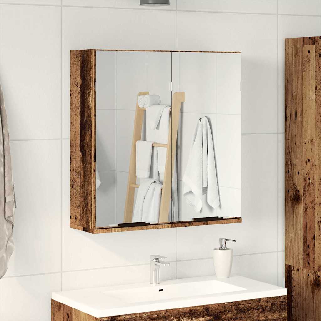 Bad-Spiegelschrank Weiß 64x20x67 cm