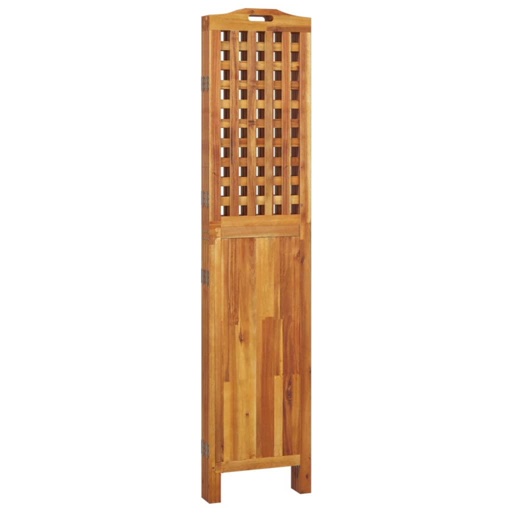 3-tlg. Paravent 121,5x2x115 cm Massivholz Akazie