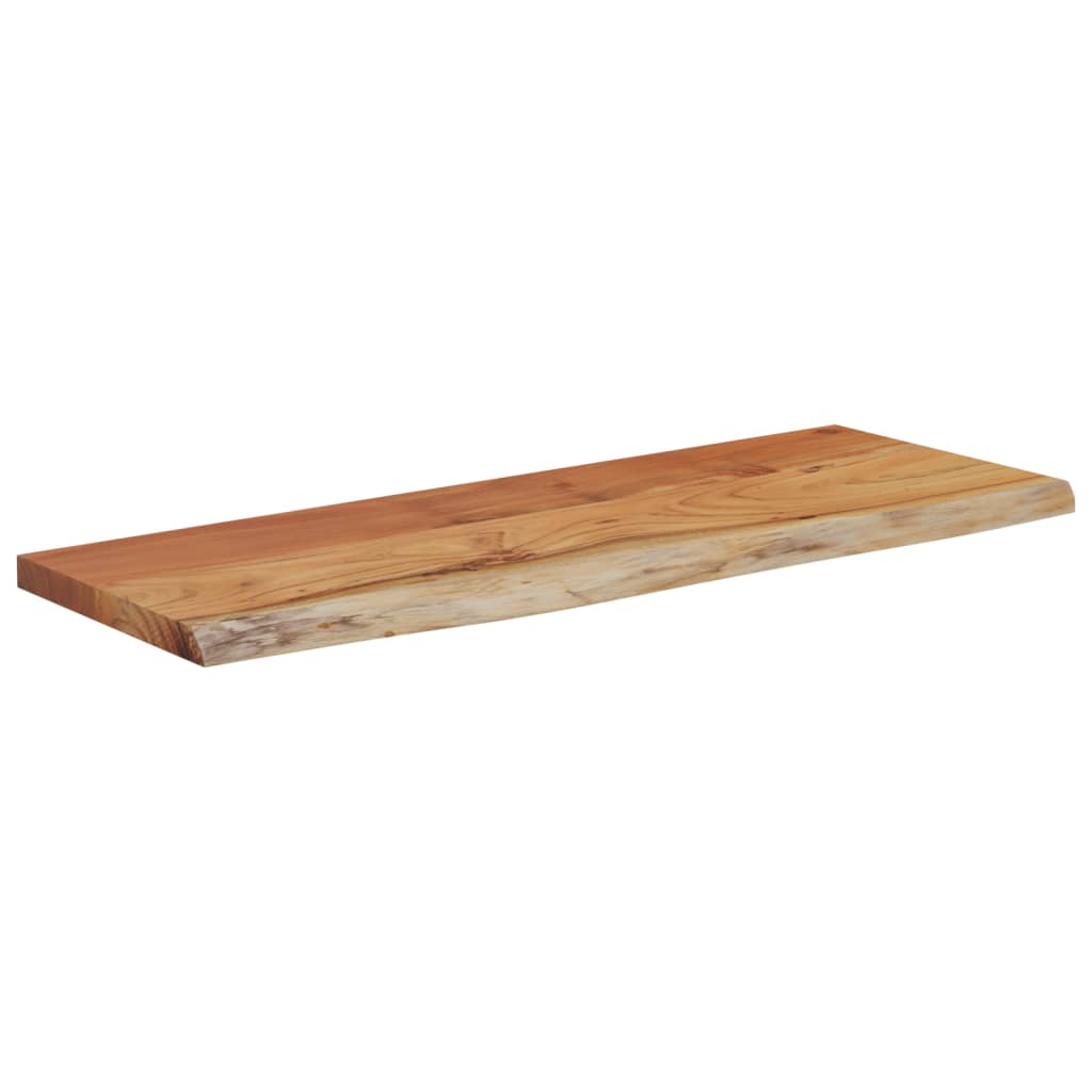 Wandregal 40x20x2,5 cm Rechteckig Massivholz Akazie Baumkante