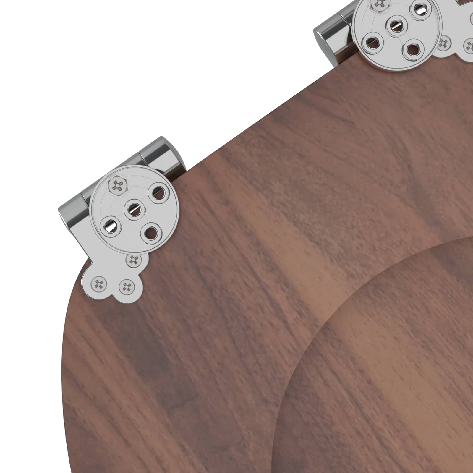 Toilettensitz MDF Deckel Schlichtes Design Weiß
