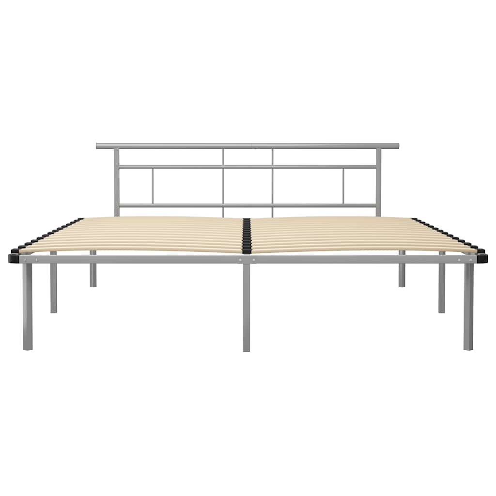 Bettgestell Grau Metall 90x200 cm