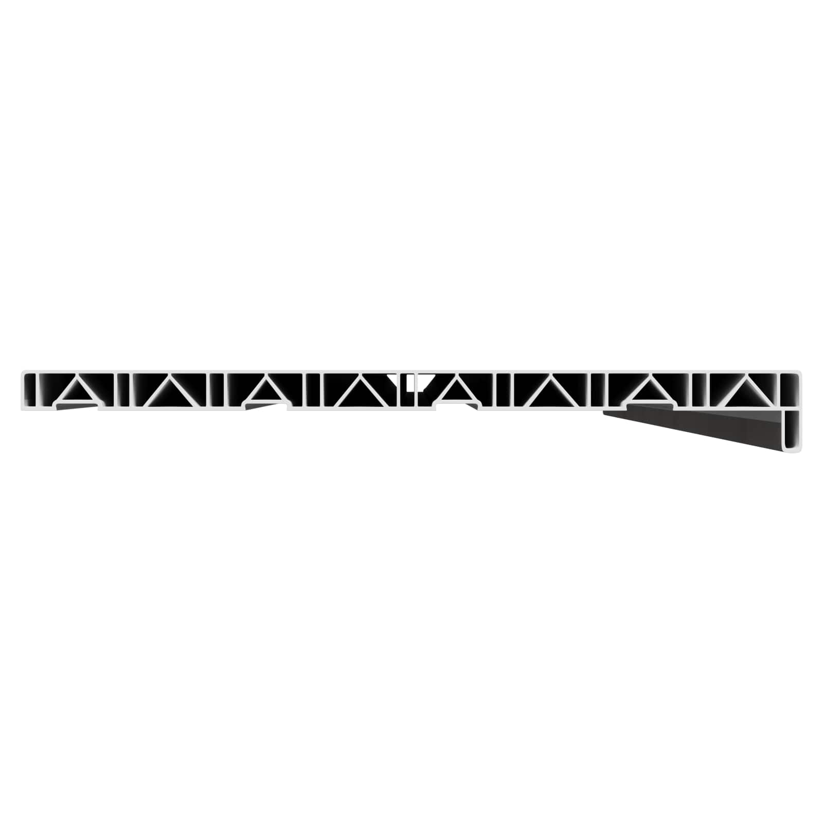 Fensterbank Weiß 60 x 10 x 4,5 cm PVC