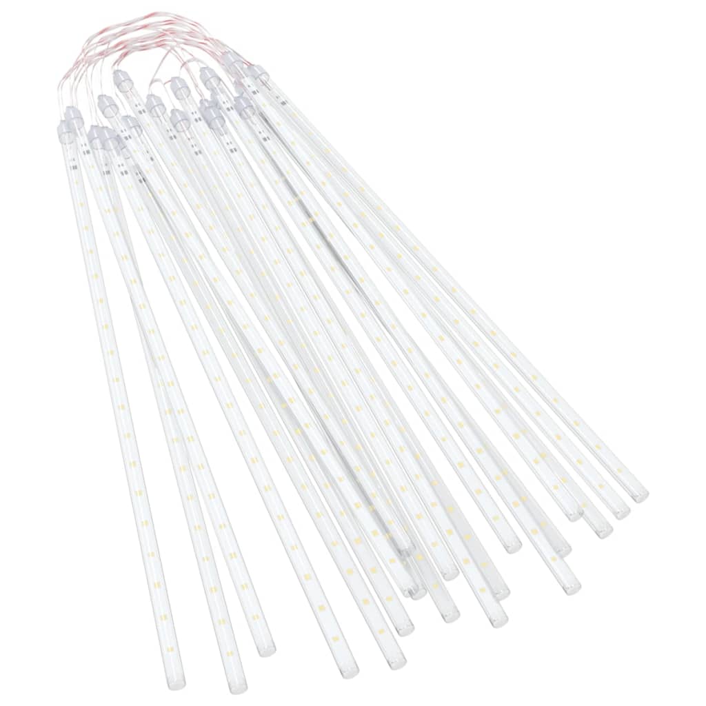 LED Meteor-Lichter 8 Stk. 30 cm Kaltweiß 192 LEDs