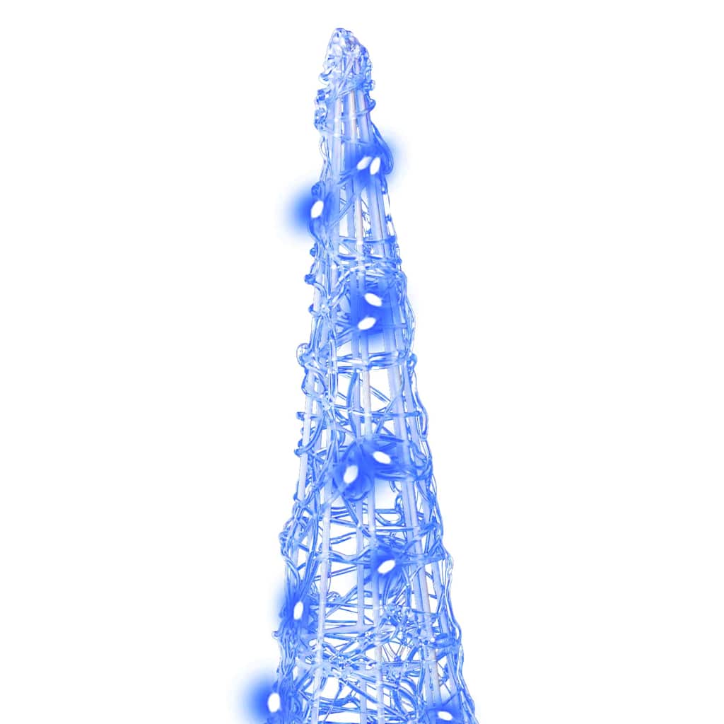 Weihnachtsbaum mit 90 LEDs 3 pcs Warmweiß 20 x 20 x 80 cm Acryl