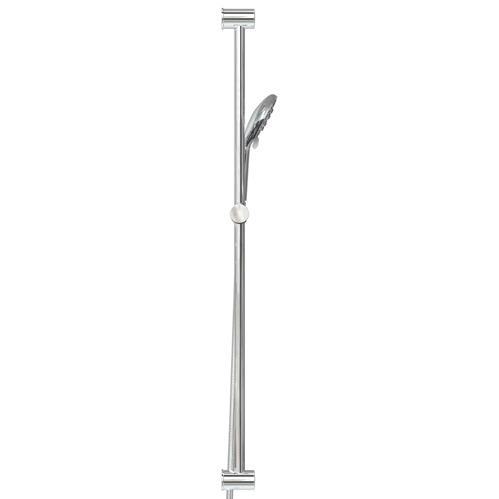 Duschsystem-Set Chrom 70 cm Edelstahl