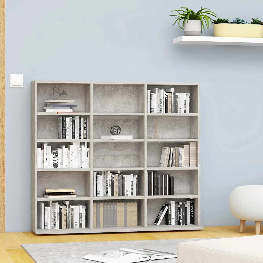CD Regal Schwarz Eichen-Optik 101 x 23 x 177,5 cm Holzwerkstoff