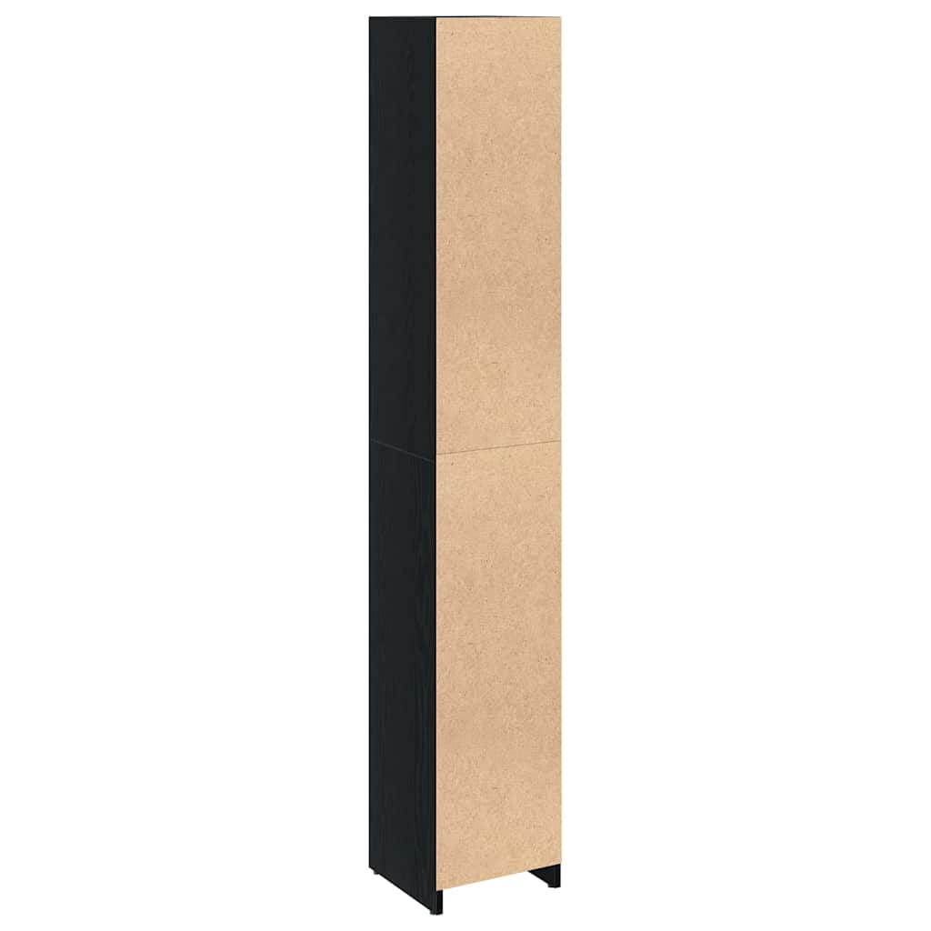 Badezimmerschrank Weiß 30x30x183,5 cm Holzwerkstoff