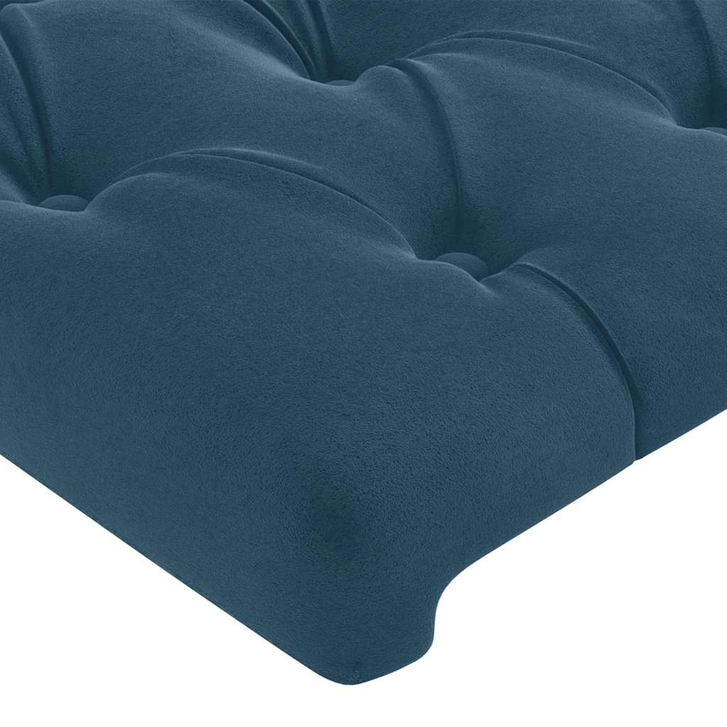 Kopfteil Hellgrau 80x7x118/128 cm Samt