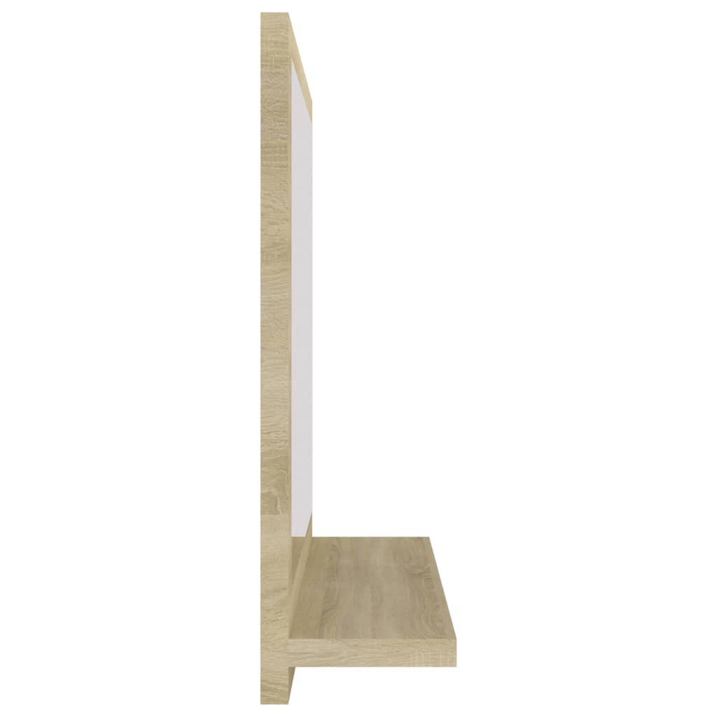 Badspiegel Weiß 40x10,5x37 cm Holzwerkstoff