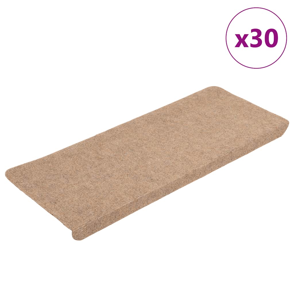 Stufenmatten Selbstklebend 15 Stk. 56x17x3 cm Beige