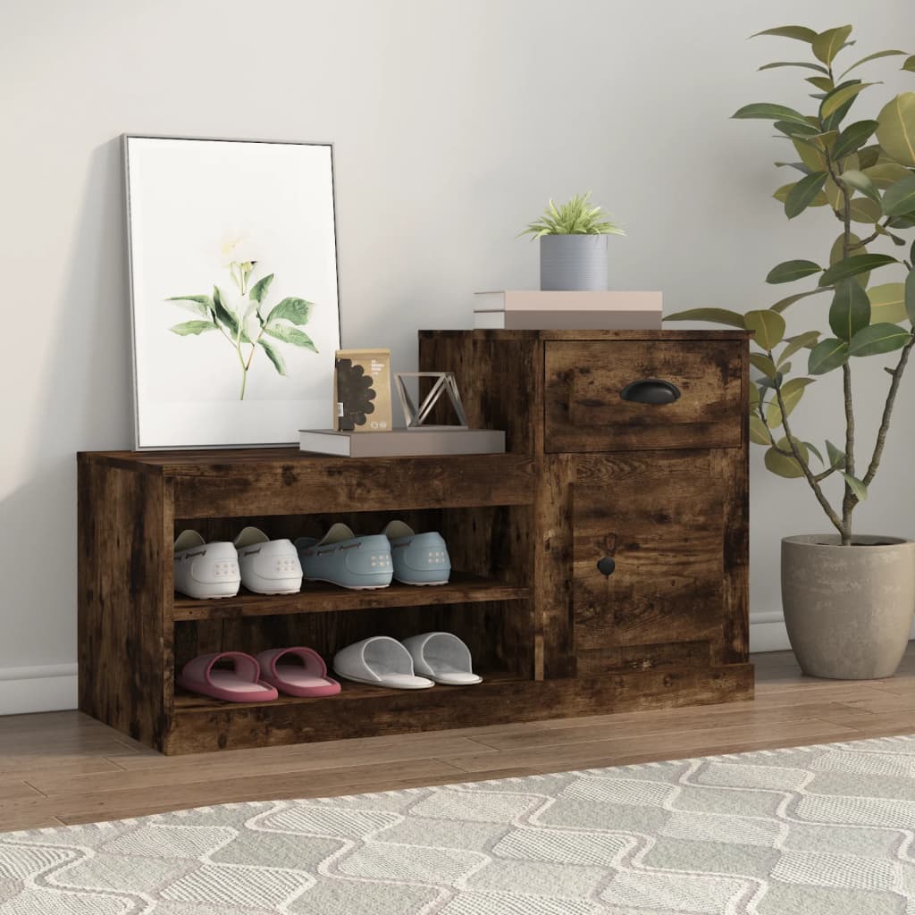 Schuhschrank Weiß 100x42x60 cm Holzwerkstoff