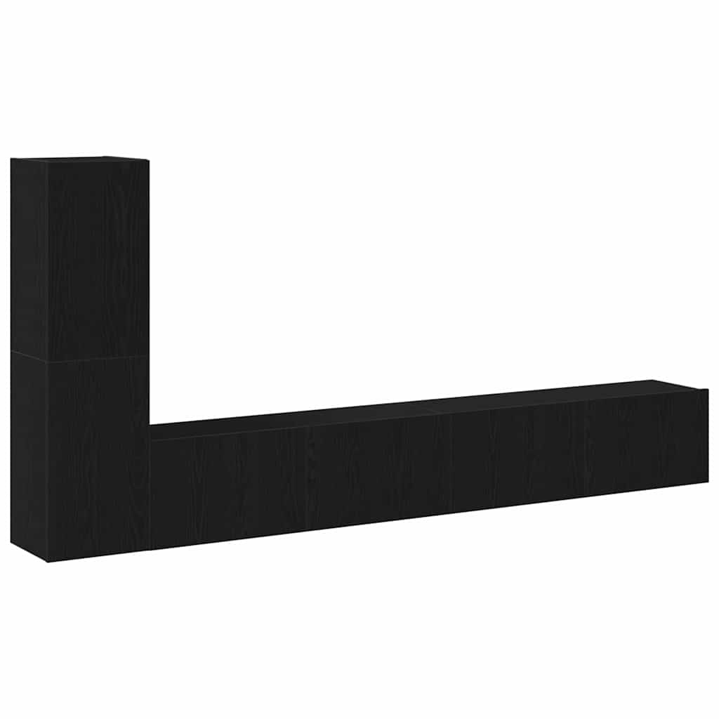 3-tlg. TV-Schrank-Set Weiß Holzwerkstoff