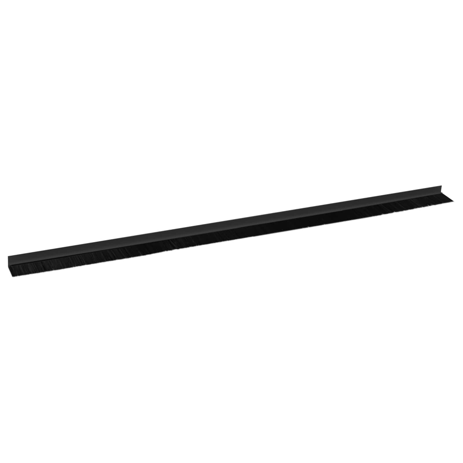 Selbstklebende Türbürstendichtungen 2 pcs Braun 100 cm