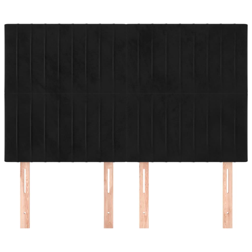 Kopfteil Hellgrau 80x5x118/128 cm Samt