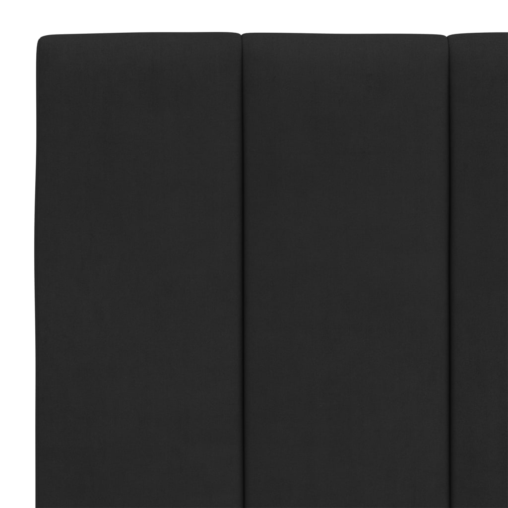 Bett mit Matratze "Hanko" Hellgrau 80x200 cm Samt