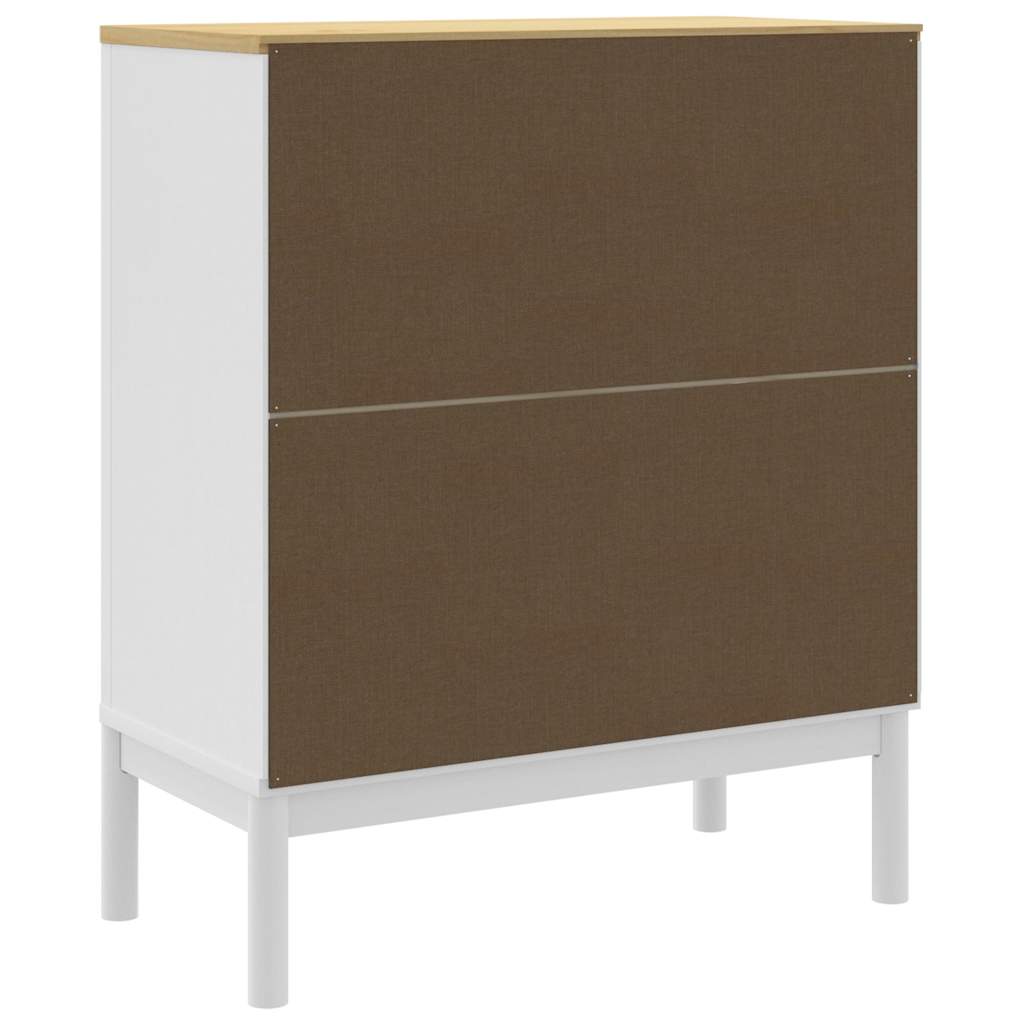 Kommode FLORO Wachsbraun Massivholz Kiefer