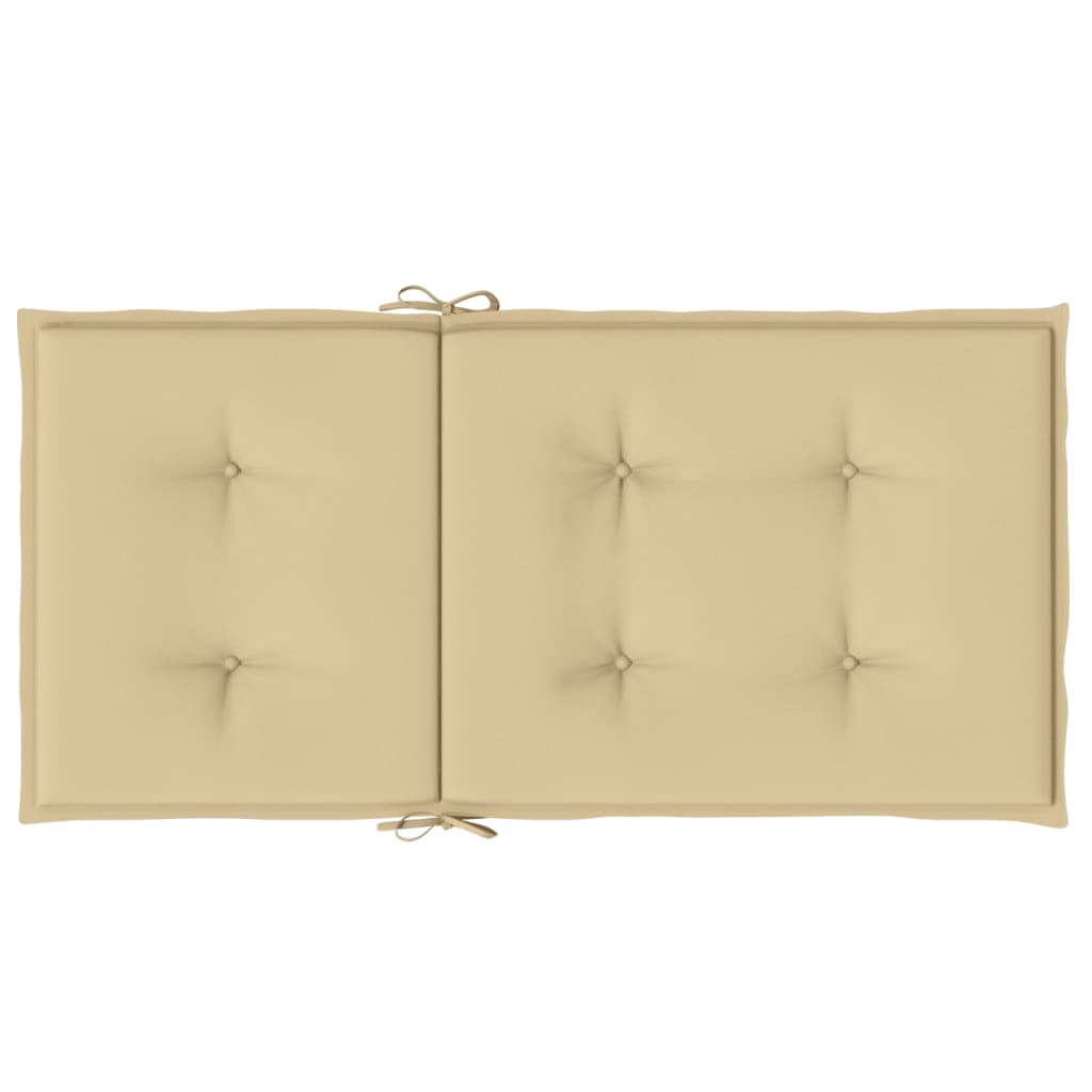 Niedriglehner-Auflagen 2 Stk Melange Anthrazit 100x50x7cm Stoff