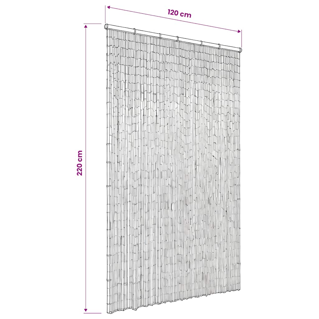 Türvorhang Bambus 90x200 cm