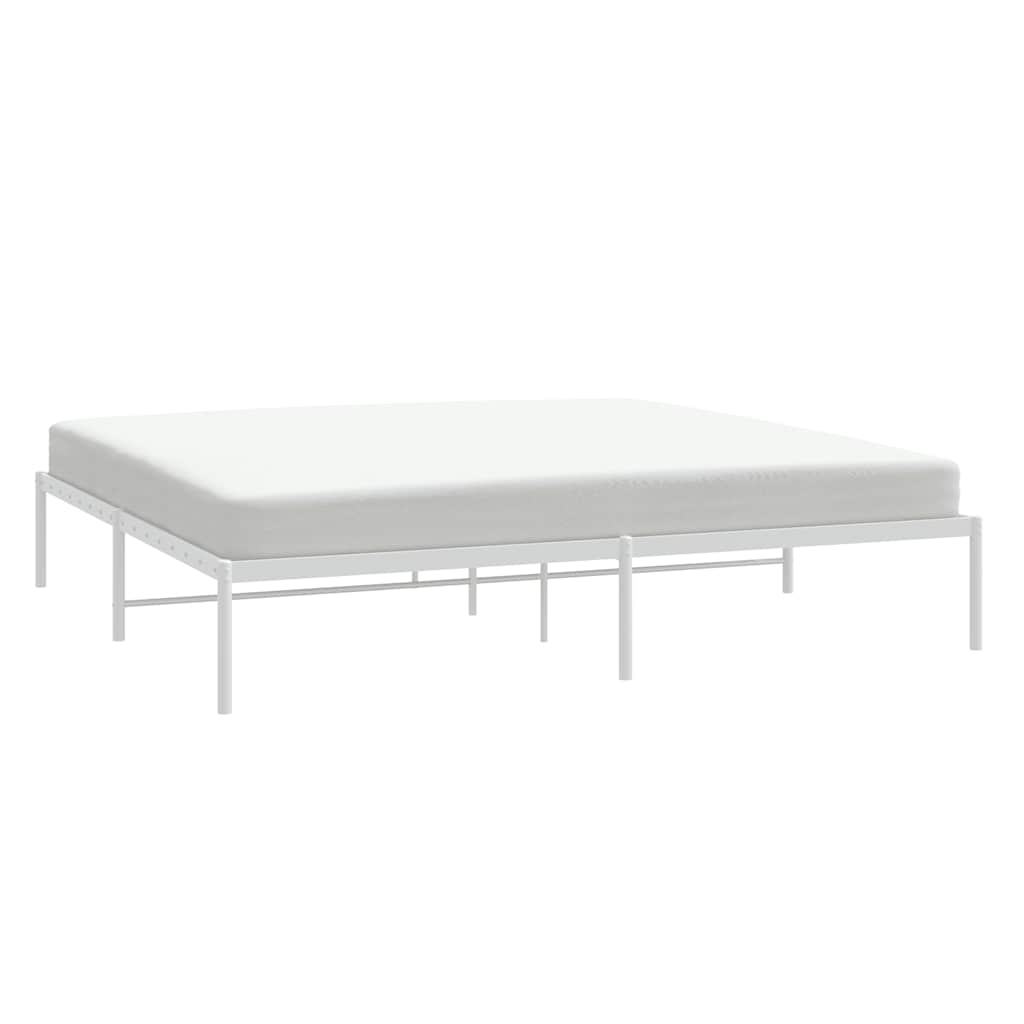 Bettgestell Metall Schwarz 75x190 cm