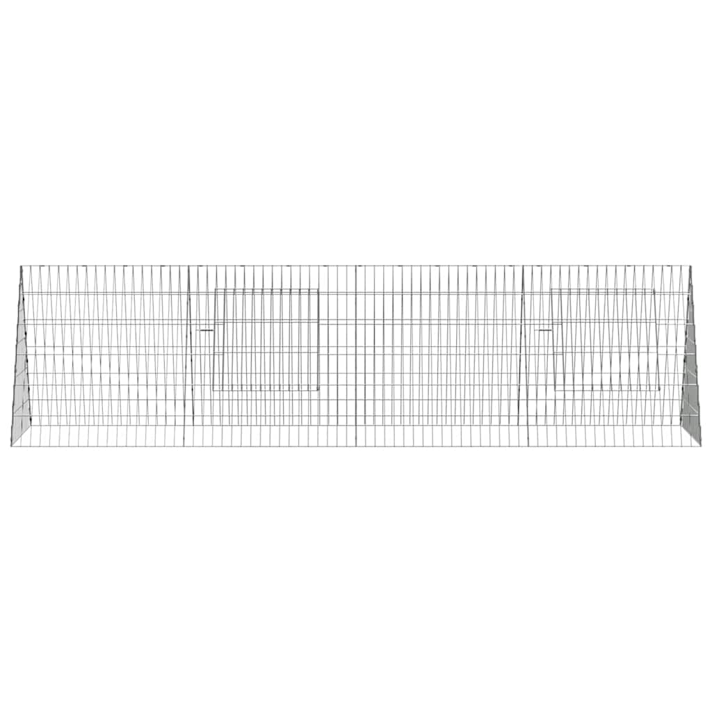 Hühnerkäfig Silber 110 x 55 x 55 cm Verzinkter Stahl