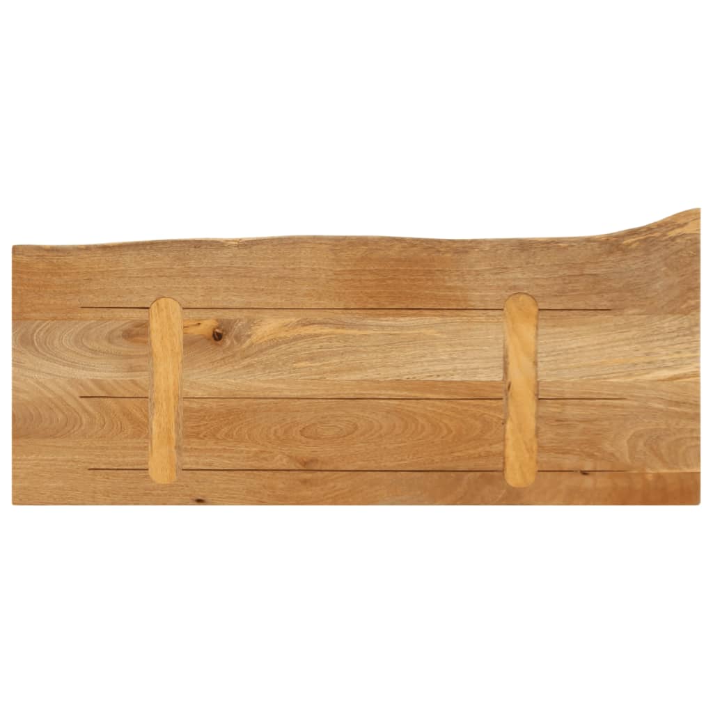 Wandregal 40x20x2,5 cm Rechteckig Massivholz Akazie Baumkante