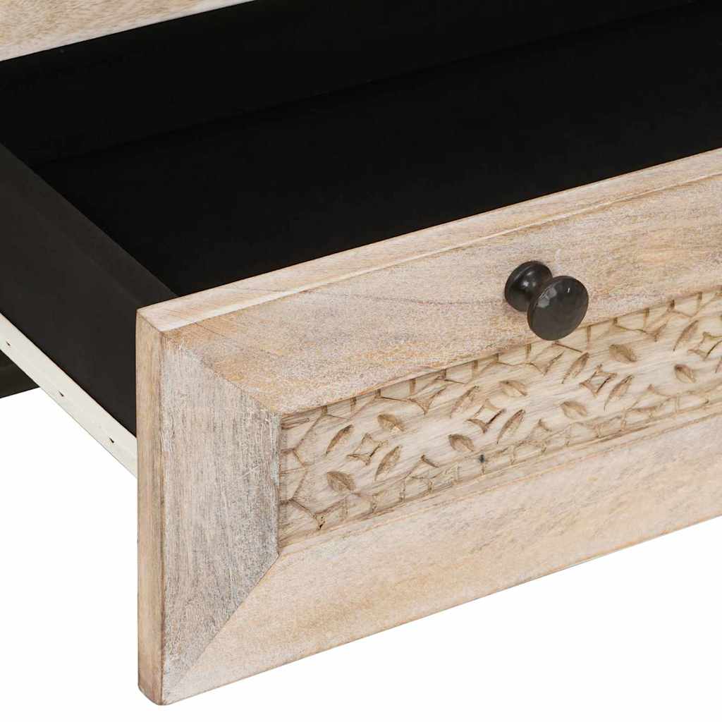 Hochboard Hellbraun 60 x 33 x 100 cm massives Mangoholz