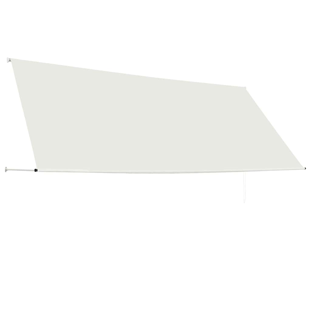Einziehbare Markise 150×150 cm Blau und Weiß