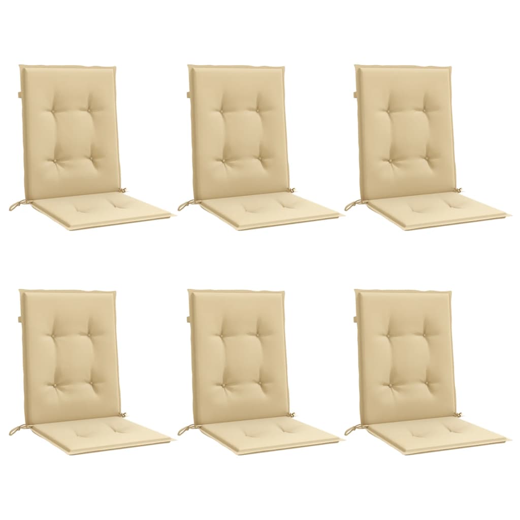 Niedriglehner-Auflagen 2 Stk Melange Anthrazit 100x50x7cm Stoff