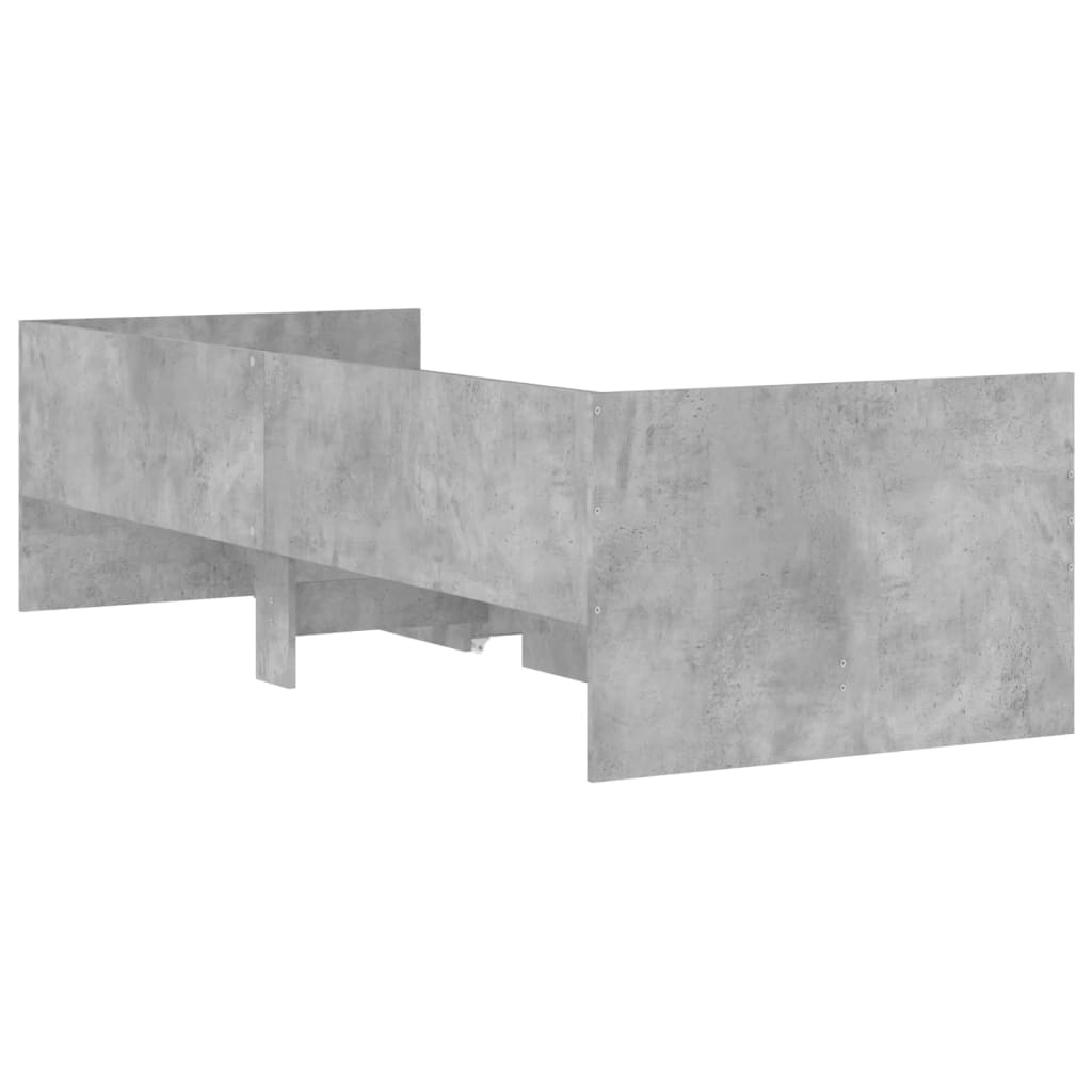 Bett mit Schubladen Braun Eiche-Optik 75x190 cm