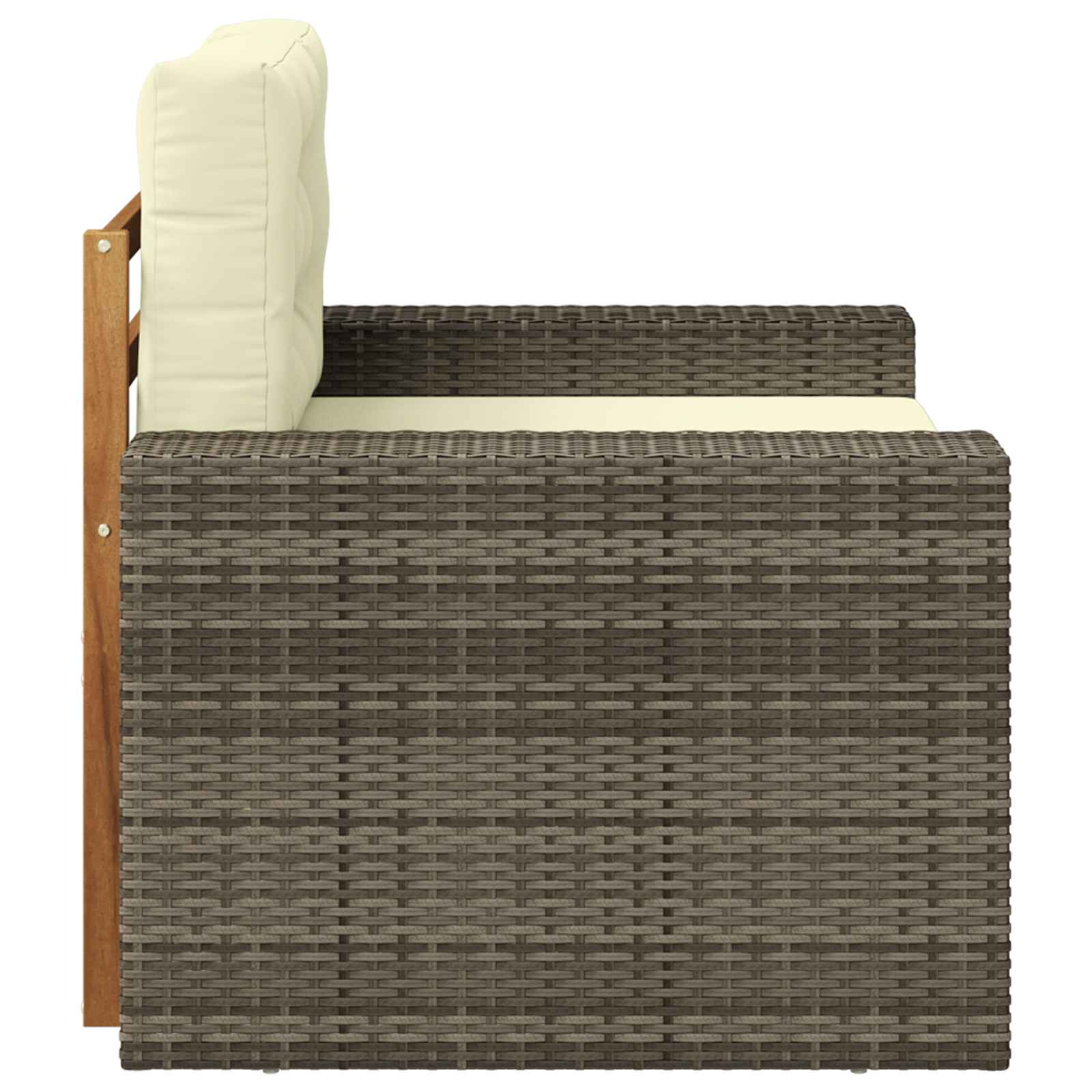 2 Stück Outdoor-Sofa Natur