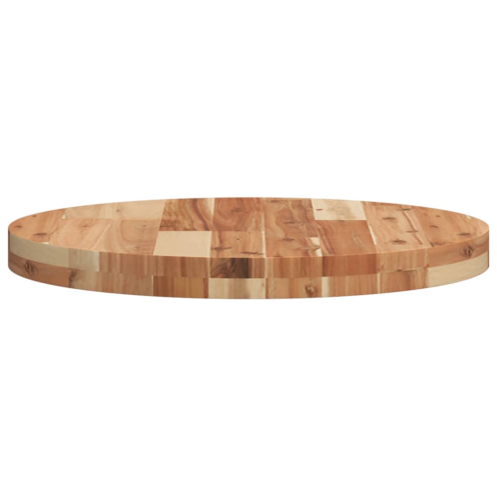 Tischplatte Rund Ø40x2 cm Massivholz Akazie